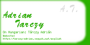 adrian tarczy business card